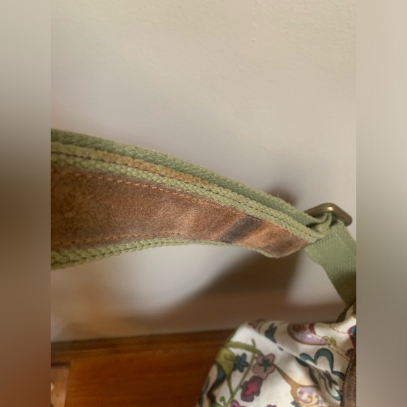 Lucky brand Shoulder bag , hobo boho bohemian leather canvas purse grunge - Picture 10 of 16